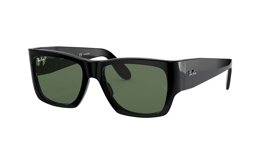 Sunglasses Rayban 2187 (Polarized) Black, Medium, Mens, Plastic, Polarized, Prescription, Rayban, Rectangle, Sunglasses