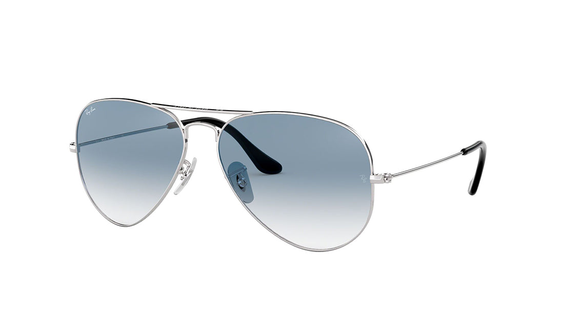 Sunglasses Rayban 3025 Aviator, Grey, Large, Mens, Metal, Non-Polarized, Prescription, Rayban, Silver, Sunglasses, Unisex, Womens