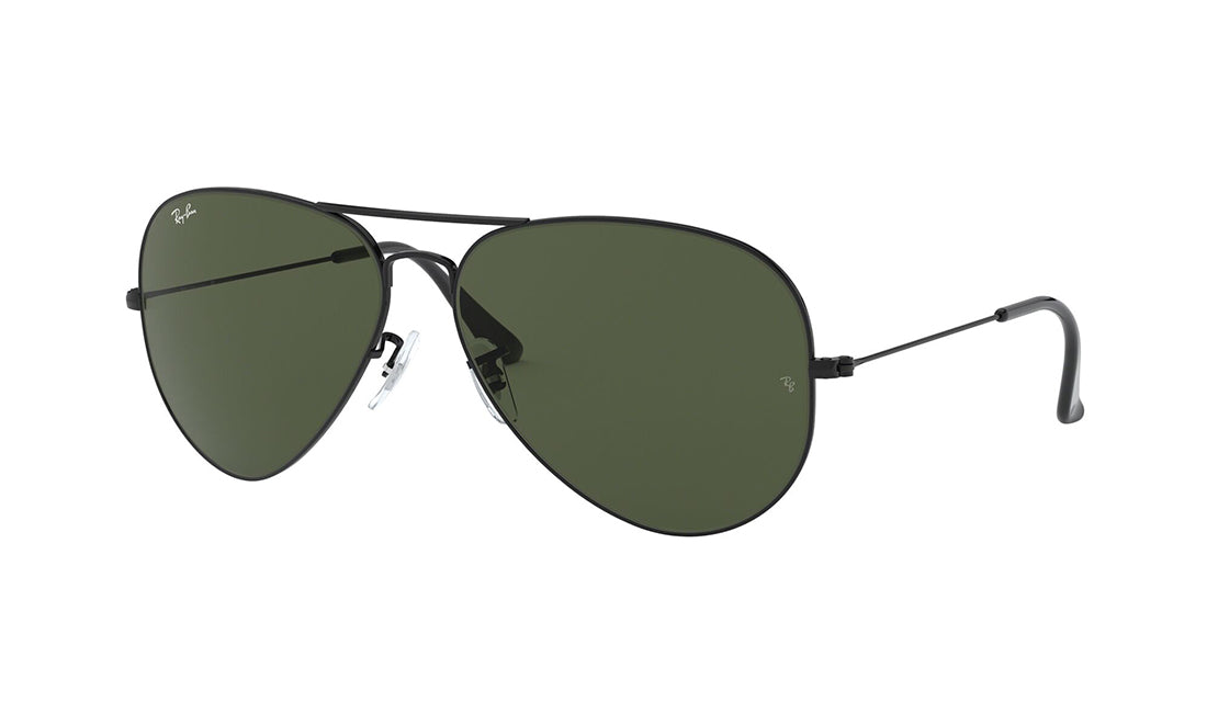 Sunglasses Rayban 3026 Aviator, Black, Large, Mens, Metal, Non-Polarized, Prescription, Rayban, Sunglasses