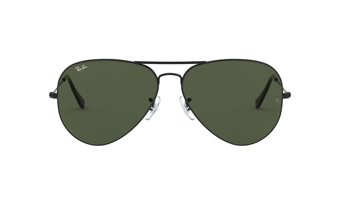 Sunglasses Rayban 3026 Aviator, Black, Large, Mens, Metal, Non-Polarized, Prescription, Rayban, Sunglasses