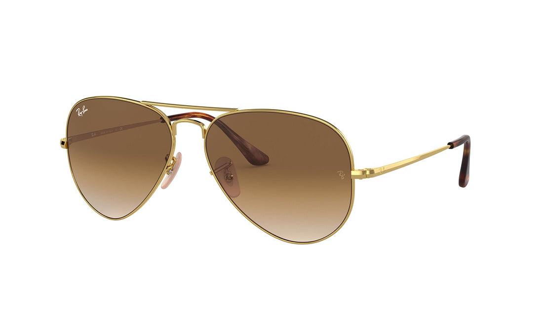 Sunglasses Rayban 3689 Aviator, Gold, Large, Medium, Mens, Metal, Non-Polarized, Prescription, Rayban, Small, Sunglasses