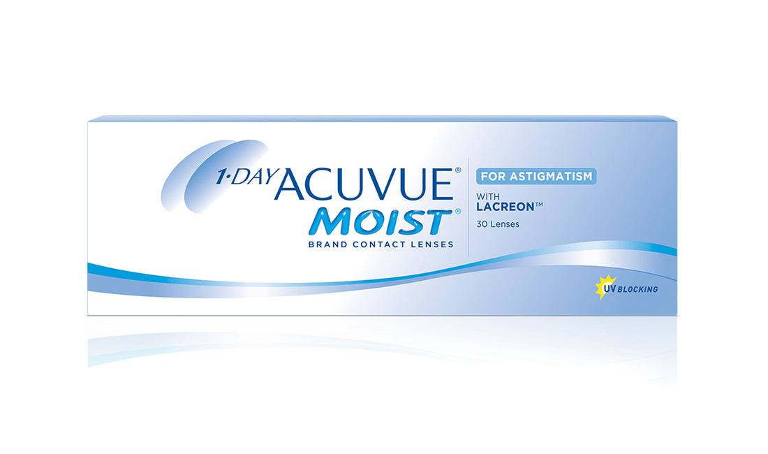 Contact Lenses Acuvue 1 Day Moist for Astigmatism - 30pk 1 Day, 30pk, Acuvue, Astigmatism, Contacts, Johnson & Johnson, Moist