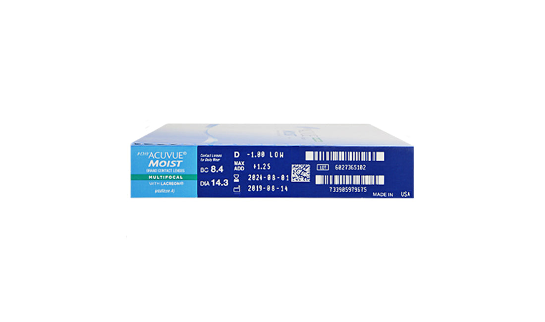 Contact Lenses Acuvue 1 Day Moist Multifocal - 90pk 1 Day, 90pk, Acuvue, Contacts, Johnson & Johnson, Moist, Multifocal