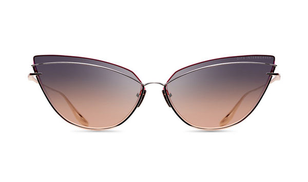 DITA Nightbird One Gold Orange Gradient Cat Eye Sunglasses Titanium Semi-Rimless DITA NIGHTBIRD ONE/DTS515-02 - Sunglasses main image 4