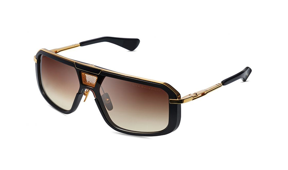 Sunglasses DITA Mach Eight Aviator, Black, Dita, Mens, Non-Polarized, Non-Prescription, Sunglasses, Titanium