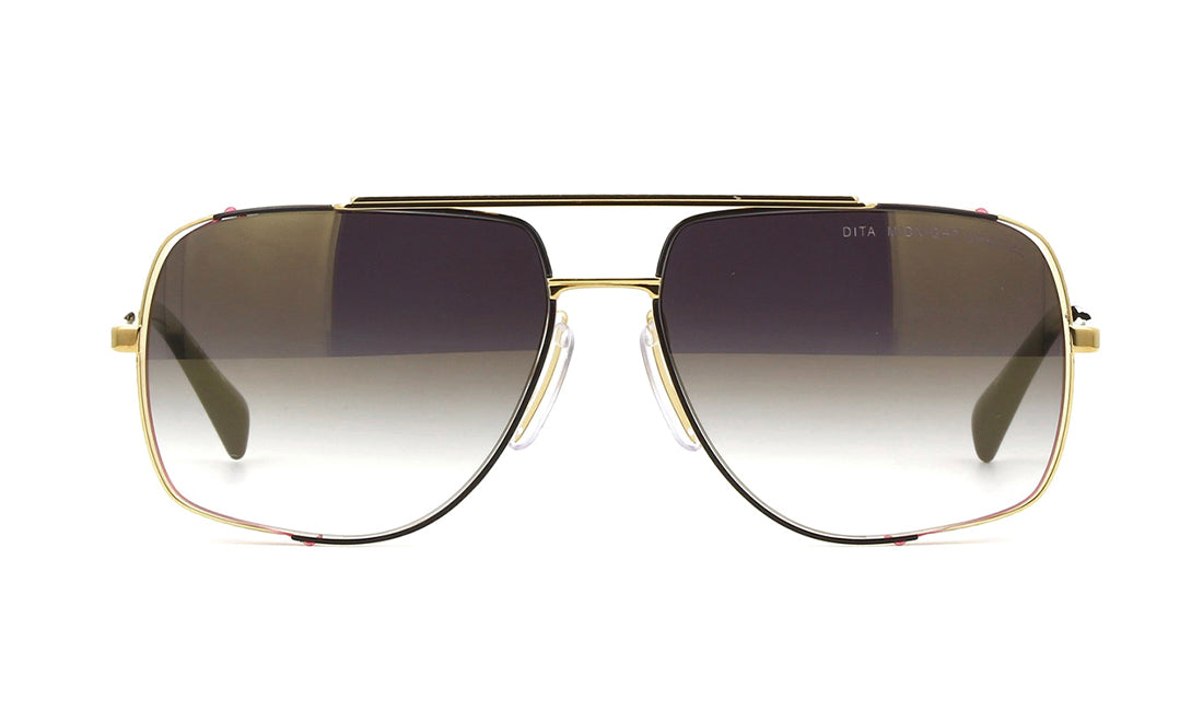 Sunglasses DITA Midnight Special Aviator, Dita, Gold, Large, Mens, Non-Polarized, Non-Prescription, Silver, Sunglasses, Titanium
