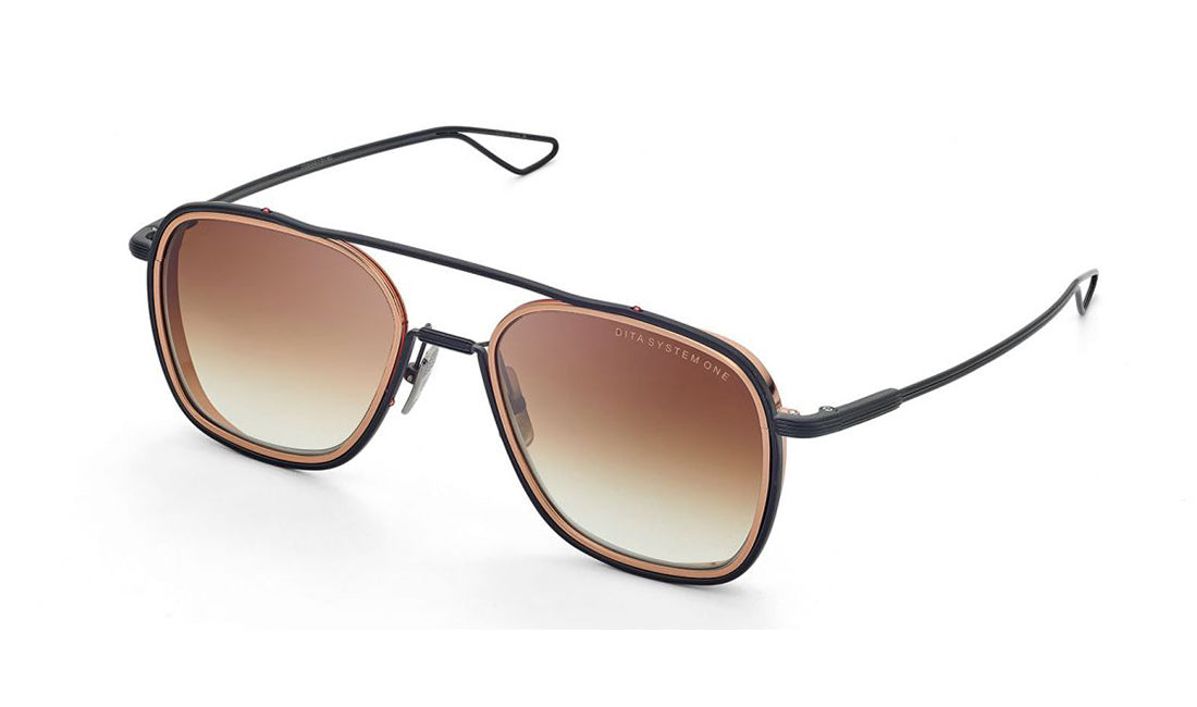 Sunglasses DITA System One Aviator, Black, Dita, Medium, Mens, Non-Polarized, Non-Prescription, Sunglasses, Titanium