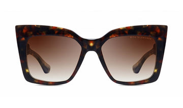 Sunglasses DITA Telemaker Cat Eye, Clear, Dita, Havana, Large, Non-Polarized, Non-Prescription, Plastic, Sunglasses, Womens